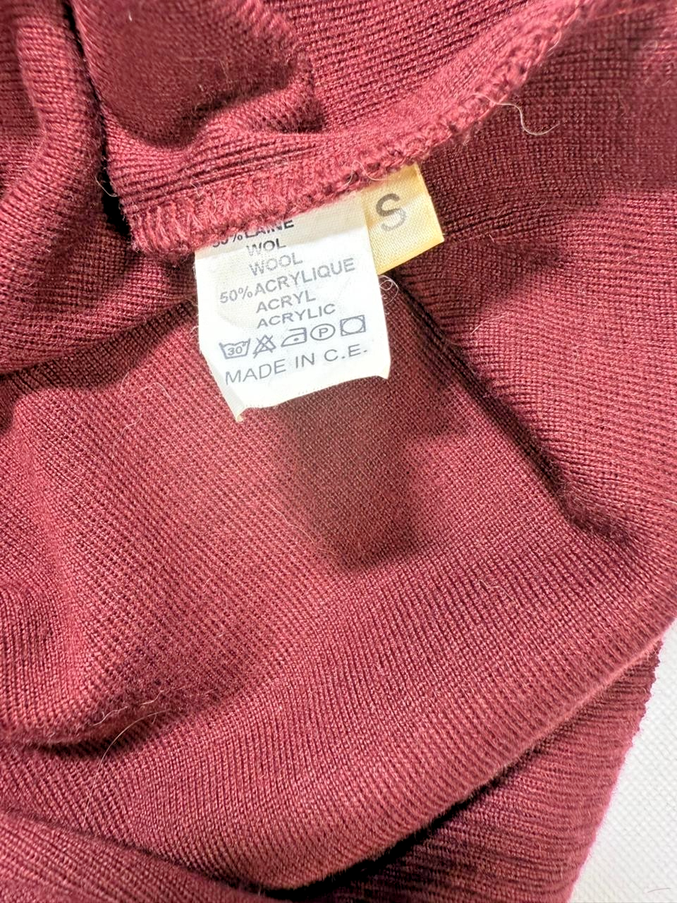 Paul & Shark Yatching Club Wool Sweater Maroon