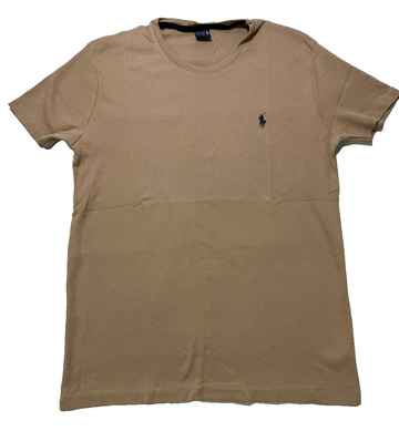 Ralph Lauren Men's Beige Crewneck Tee Size Large