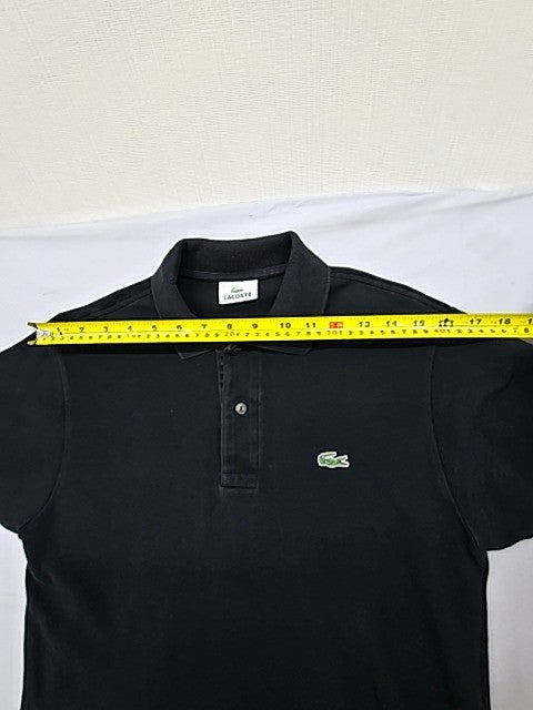 Lacoste Men's Black L.12.12 Polo Shirt Size 3 Classic Fit