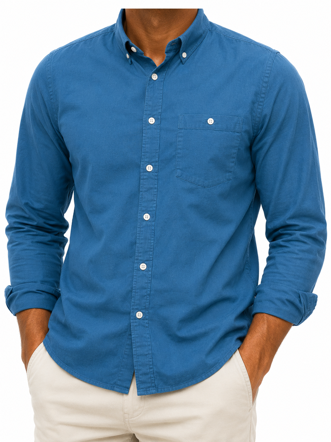 WeeKday Men Blue Shirt size M product image 1