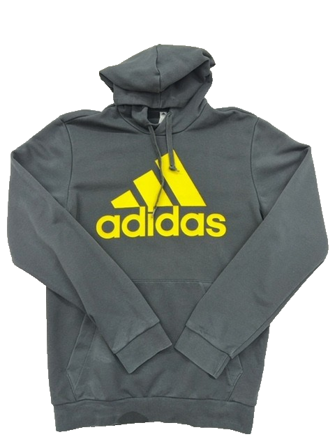 Adidas Men's Gray Hoodie – Size L, Quarter Zip