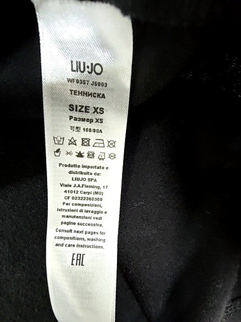 Liu Jo Women Black T-Shirt size XS product image 4