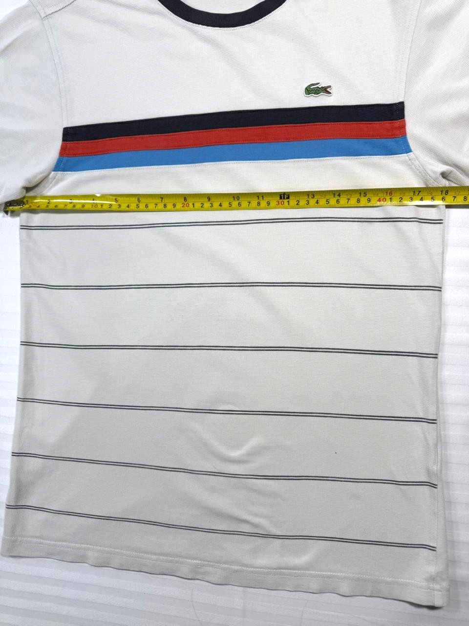 Lacoste Men's Printed Colourblock T-Shirt - Size 2