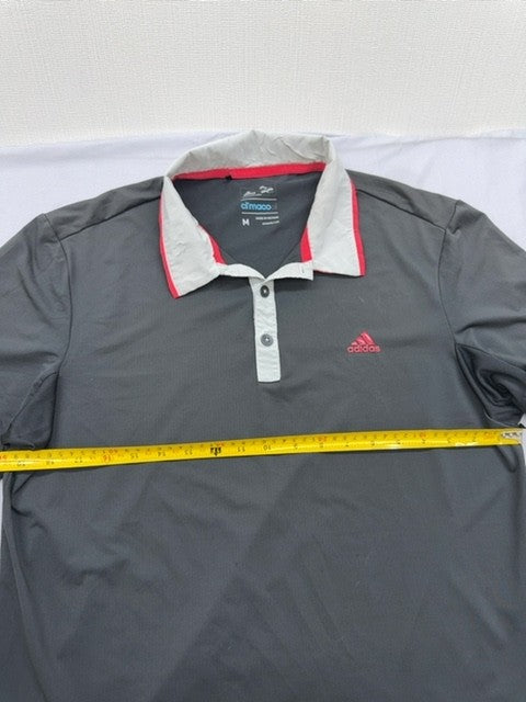 Adidas Men's Grey Climacool Golf Polo Shirt Size M