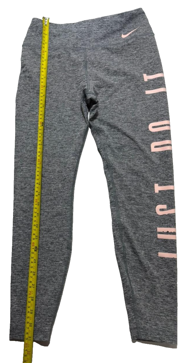 Nike Women's Power Gym Tights In Grey With A Pink - Size L