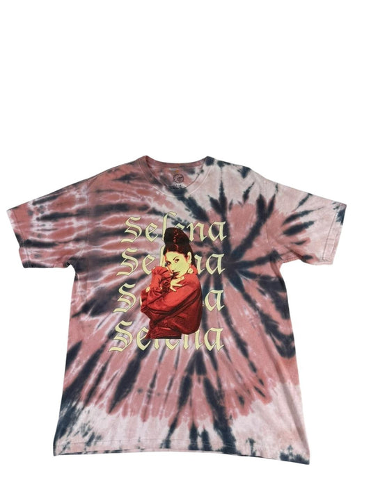 Selena Quintanilla Men's T-Shirt – Size L, Tie Dye Official Merchandise