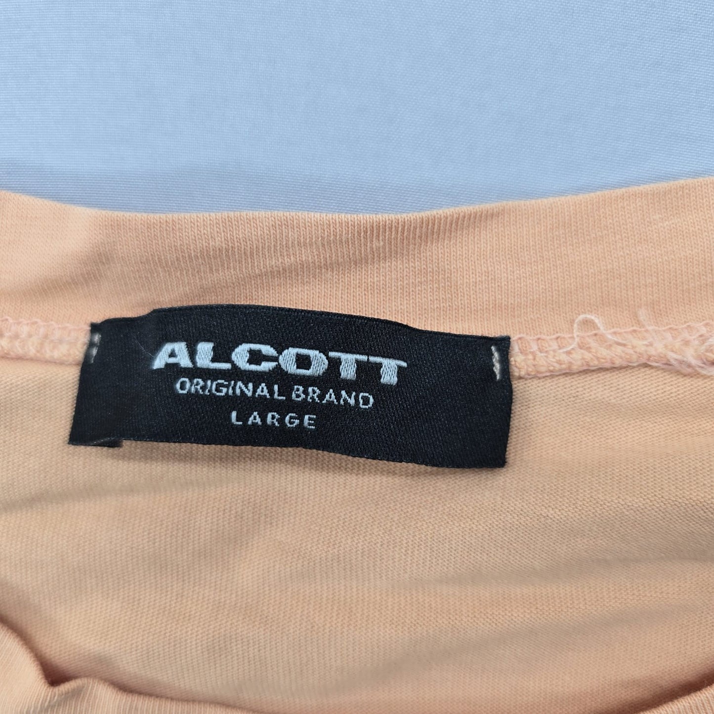 Alcottott Men's Orange T-Shirt Size L Italy TS15368UO