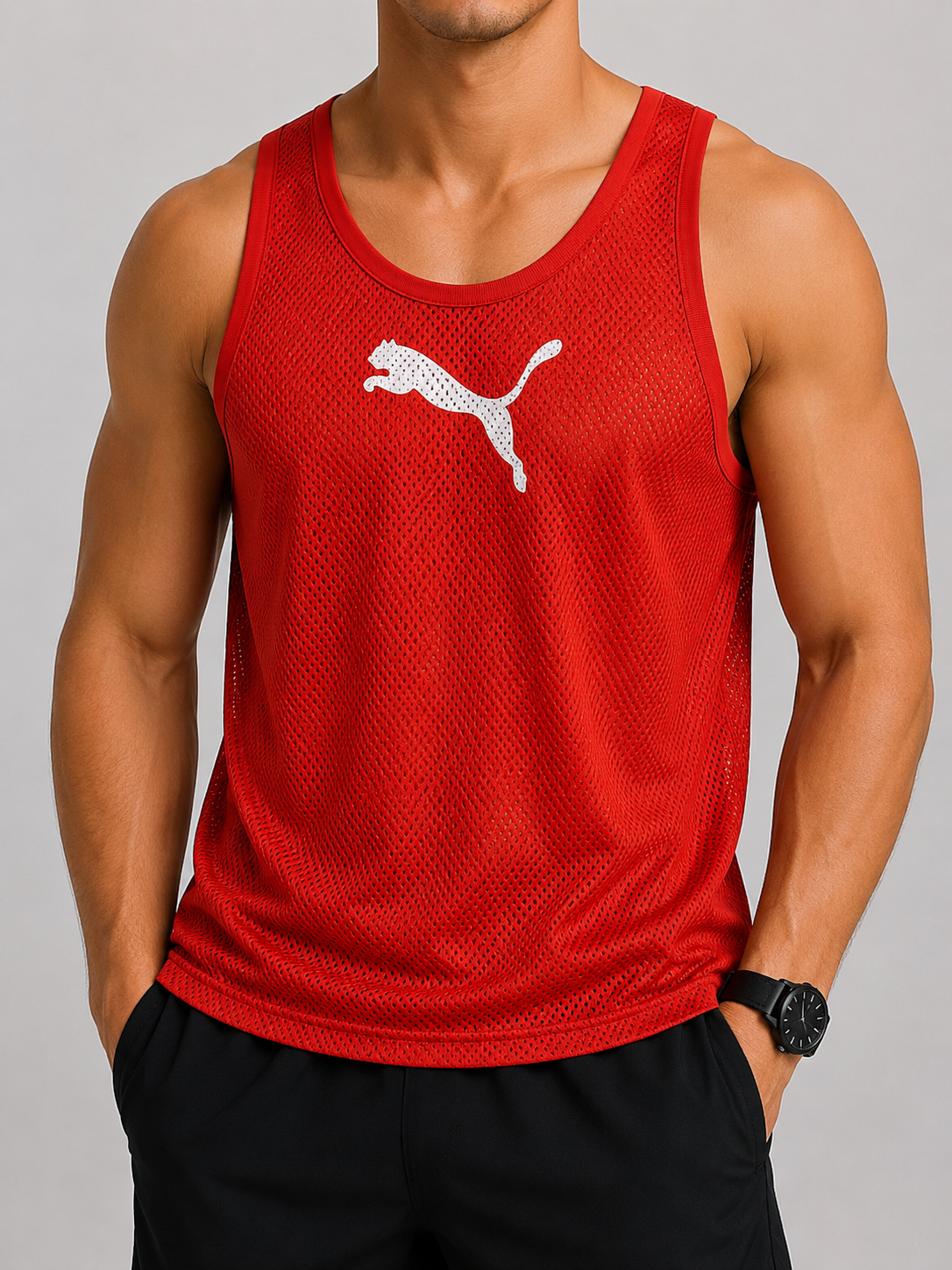 Puma Boys Red Tank Top size S product image 1