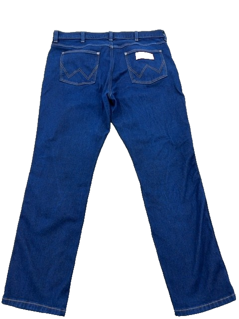 Wrangler Men's Blue Straight Denim Jeans W36 L30 Regular Fit