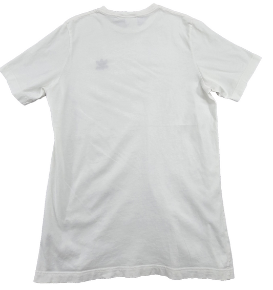 Adidas Men's White T-Shirt – Size M, Crew Neck, Cotton