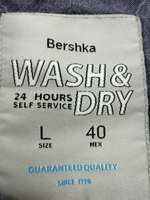 Bershka Men Blue Shirt size L product image 3