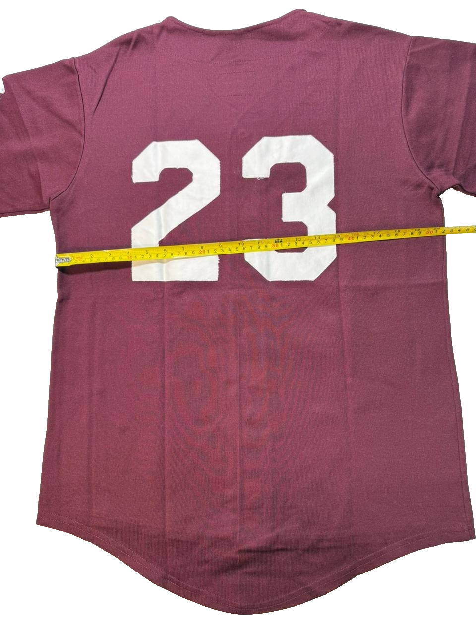 Men's Large Maroon Jersey Athletic Baseball Team Style Top L