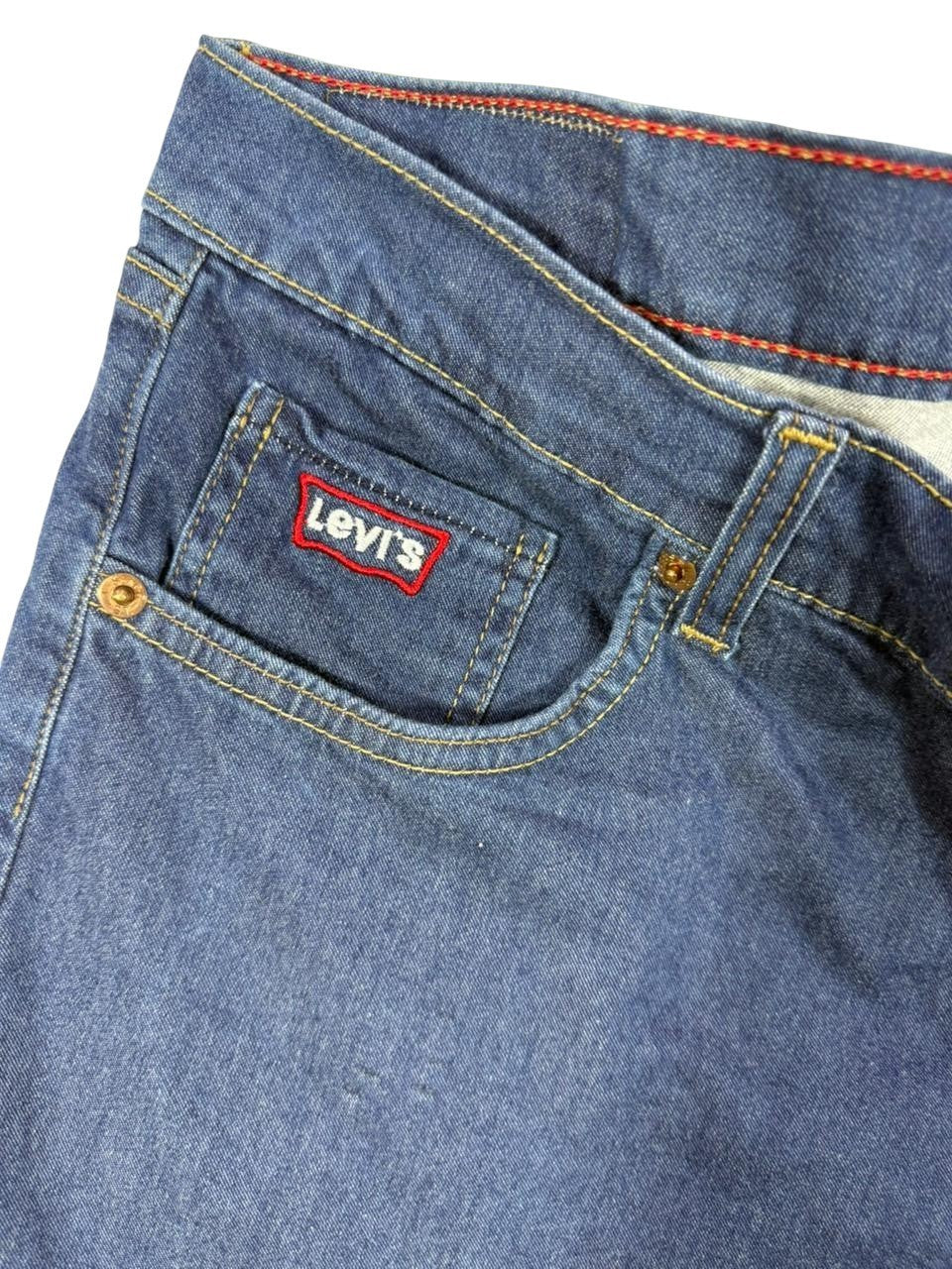Levi's Men's Denim Shorts Blue W34 L34 Made in European Union