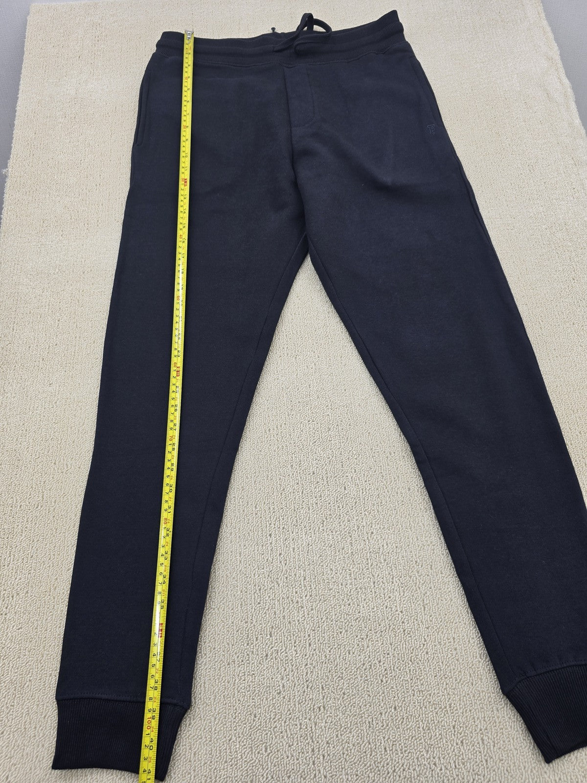 French Connection Black Slim Tapered Sweatpants Drawstring L