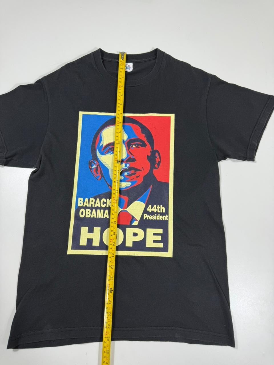 Delta Apparel Barack Obama Hope Graphic TShirt Men's Medium Black Made in Mexico