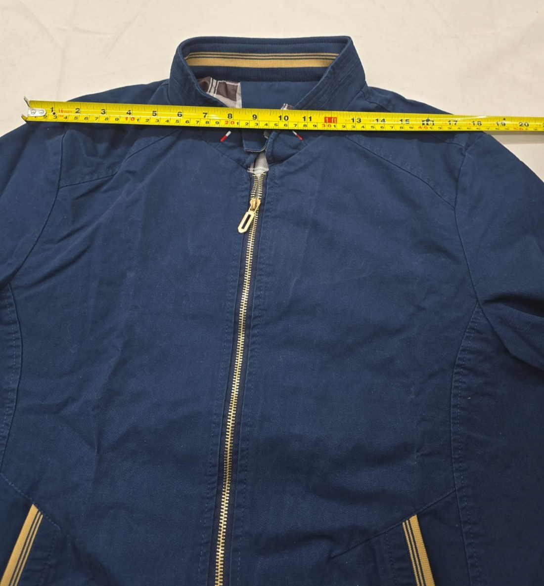 Shein Navy Blue Zip-Up Jacket Size S Lightweight Casual Outerwear