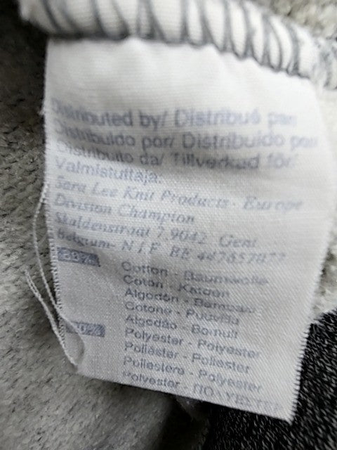Champion Grey Half-Zip Hoodie Men's S Fleece Mock Neck Regular Fit