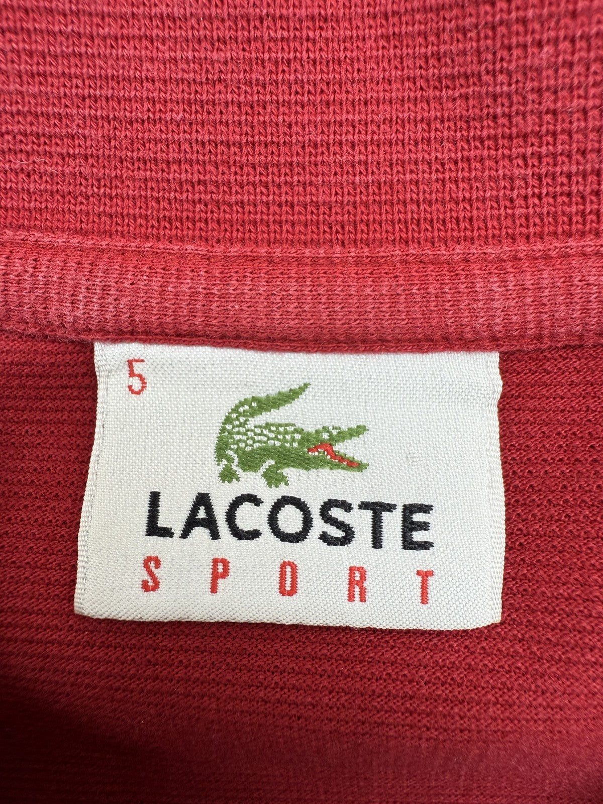 Lacoste Men Red Polo Shirt size 5 product image 3