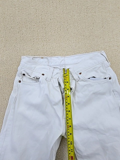 Vintage Levi's 501 White Straight Jeans UK Origin