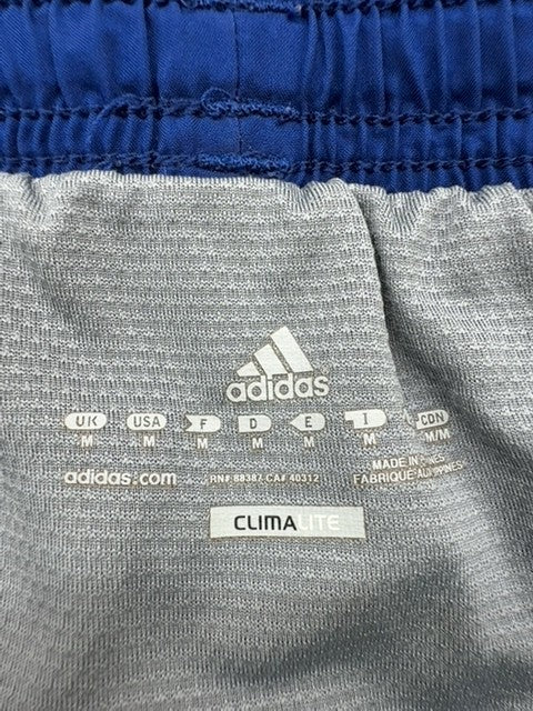 Adidas Men's Blue Moisture Wicking Athletic Shorts Size M