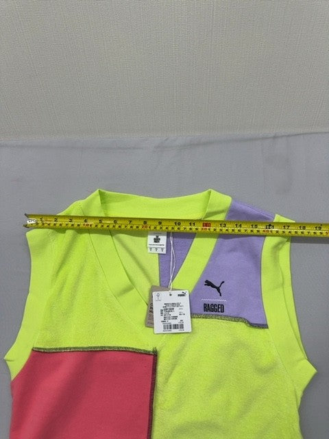 PUMA x Ragged Priest Women's Multicolor Color Block V-Neck Vest S