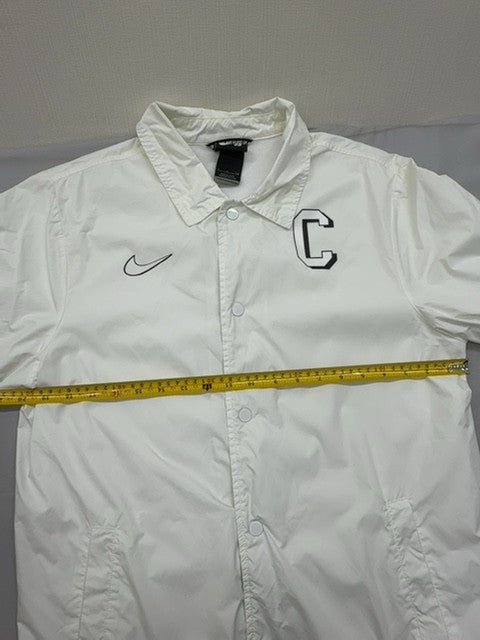 Nike Men's White Leopard Coaches Jacket Size S