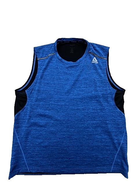 Reebok Men's Blue Sleeveless Tank Top Size L Crewneck 117503