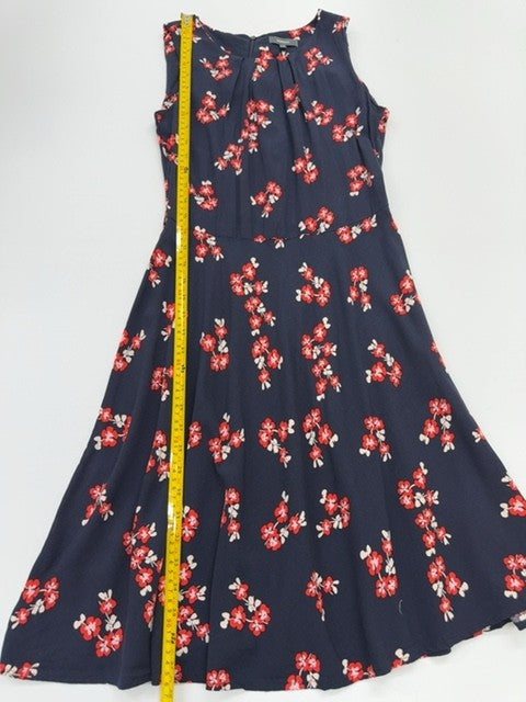 Peek & Cloppenburg Women's Navy Floral Fit Flare Midi Dress US 36