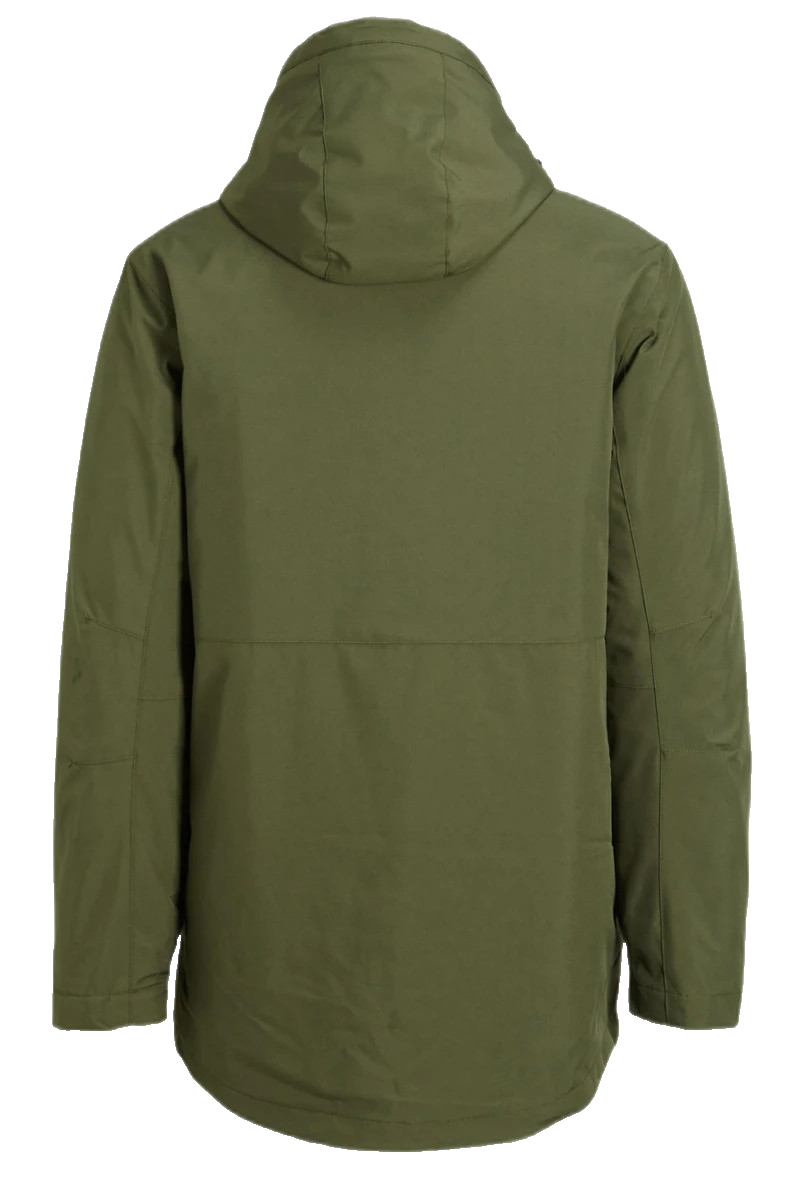 Jack Wolfskin Men's Olive Green Hooded Outdoor Jacket Texapore Full Zip L
