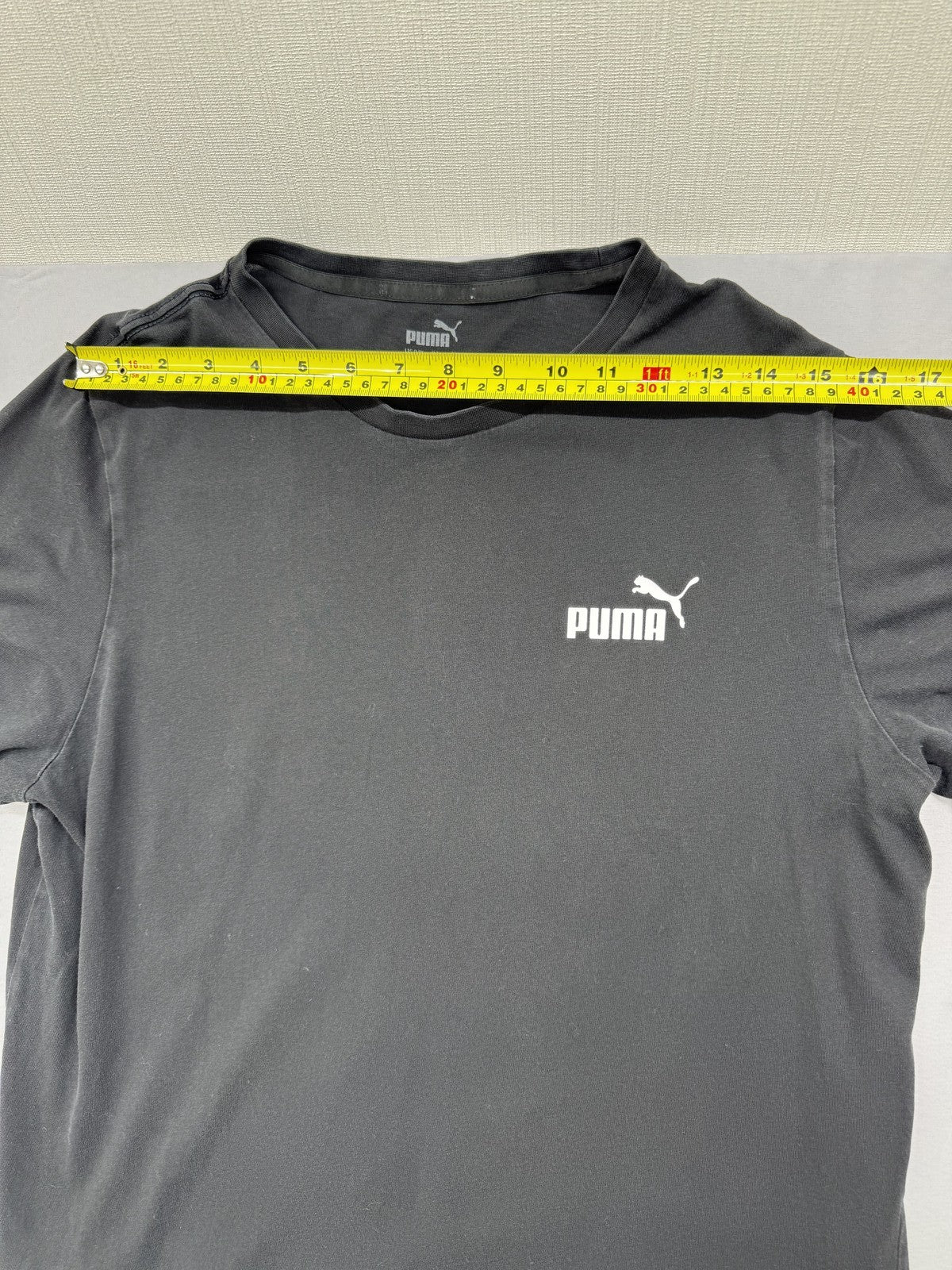 Puma Black Men's M Short Sleeve Crew Neck Cotton T-Shirt