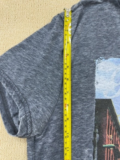 Brave Soul Men's XL Grey Brooklyn Bridge Burnout Slim T-Shirt