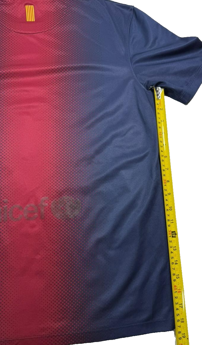 Nike Men's Fc Barcelona Home Jersey Nike Dri-FIT Size M Qatar Foundation Unicef