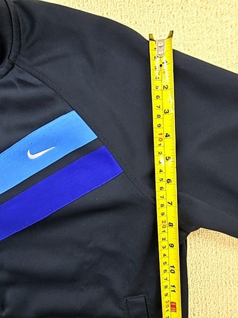 Nike Men's Navy Blue Stripe Track Jacket Size M Full Zip SP11072NIG