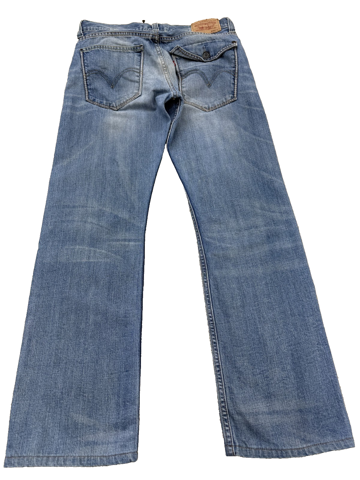 Levi's Men's Light Wash Relaxed Straight 585 Jeans 34x34 100% Cotton
