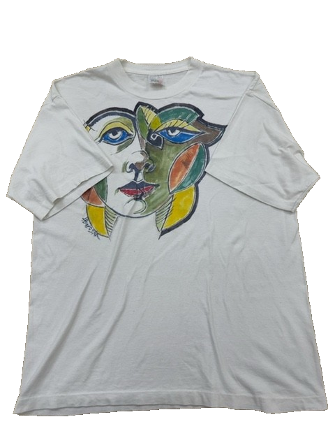 Crazy Life Unisex White T-Shirt – Size L, Cotton