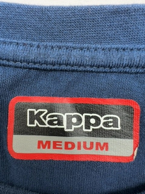 Kappa Men's Navy Blue Short Sleeve Crew Neck T-Shirt Medium Logo