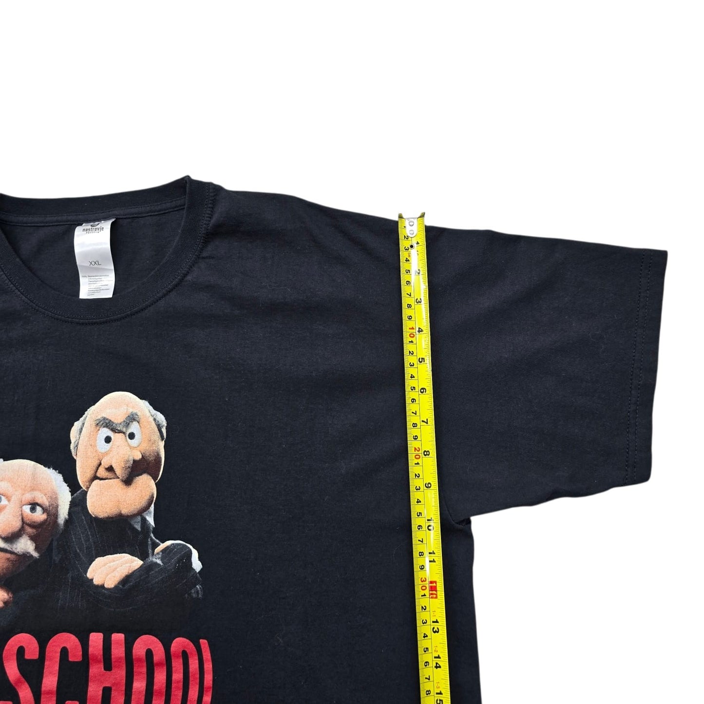 Nastrovje Potsdam Men's Black Muppets Waldorf Statler XXL Vintage T-Shirt