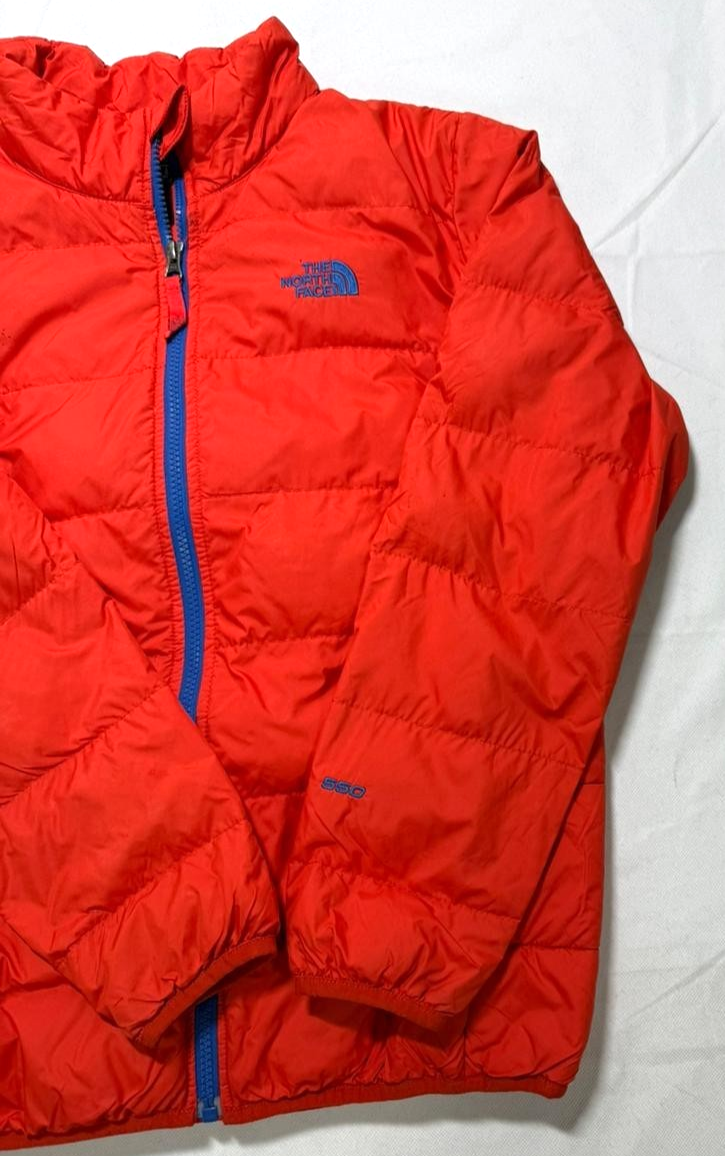 The North Face Boys' 550 Andes Goose Down Winter Jacket In Orange - Size L