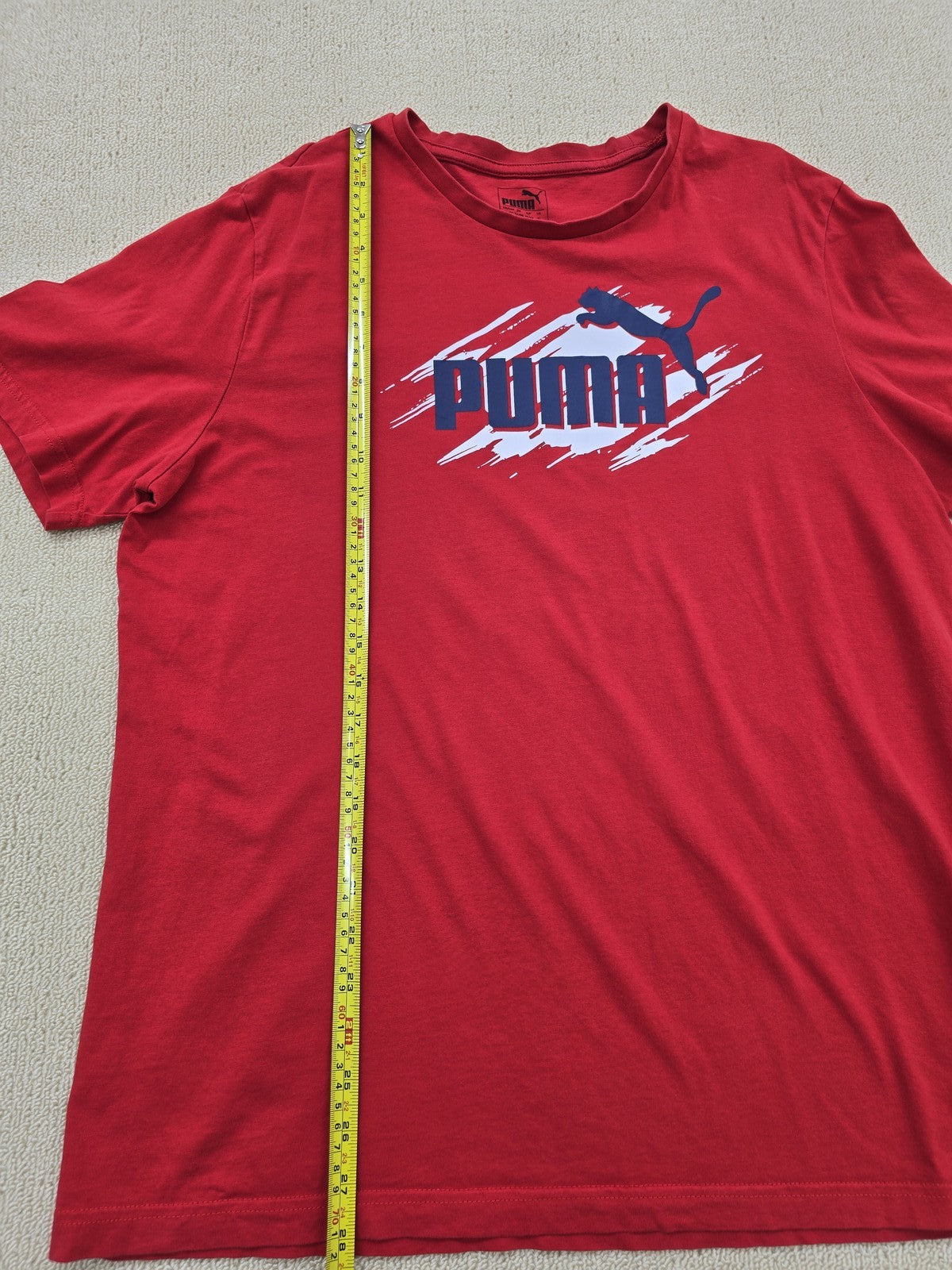 Puma Men's Red XL Short Sleeve Crew Neck T-Shirt