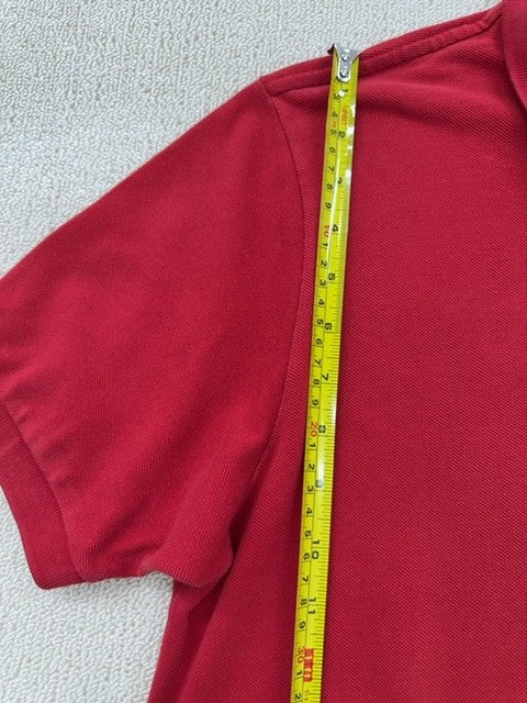 Lacoste L.12.12 Red Cotton Polo Shirt Men M Short Sleeve Croc NWT