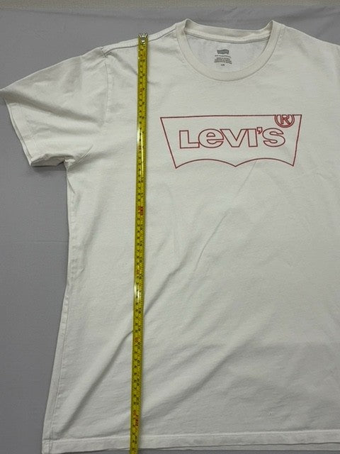 Levi's Men's White Logo T-Shirt L Short Sleeve Crewneck