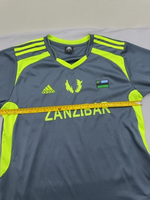 Adidas Zanzibar National Team Soccer Jersey Unisex 2XL Black Yellow Vintage
