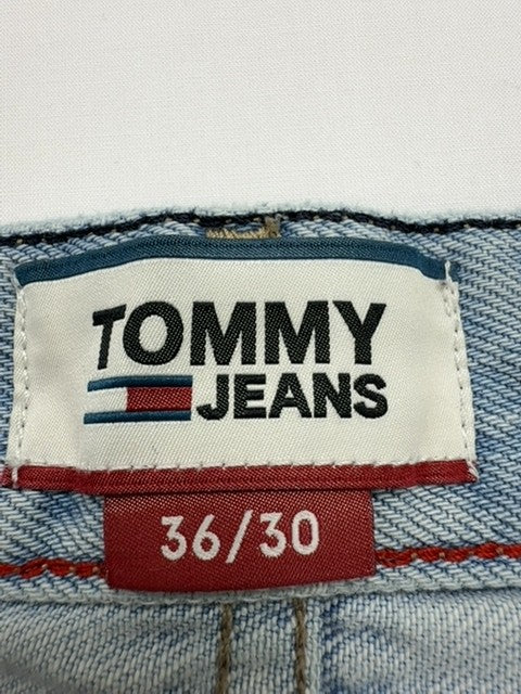 Tommy Jeans Boys Light Blue Straight Dad Jeans Size 36/30 5-Pocket