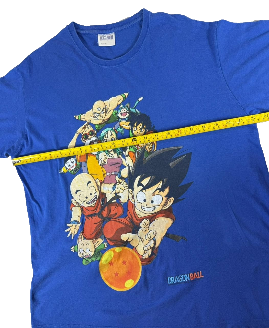 Dragon Ball Z Men's Large L Blue Graphic Anime T-Shirt Short Sleeve