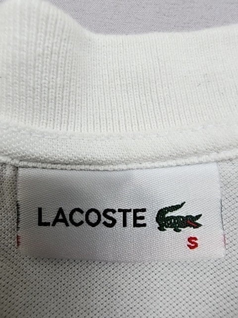 Lacoste Men's White Short Sleeve Polo Shirt Size S France Cotton