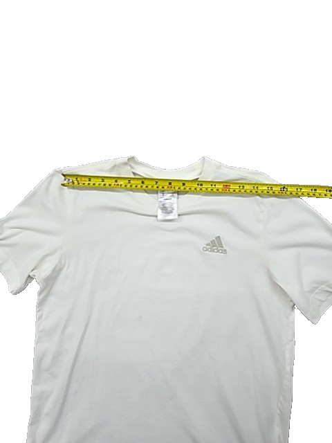 Adidas Men's White Short Sleeve Crewneck T-Shirt Size S Regular
