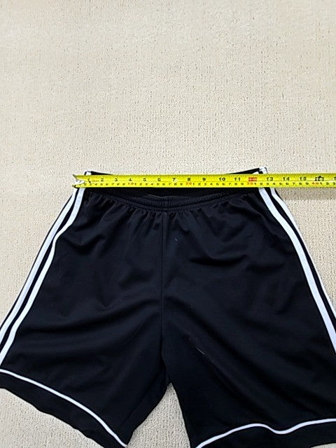 Adidas Men's Black 3 Stripes Shorts Size M Regular Fit Pockets