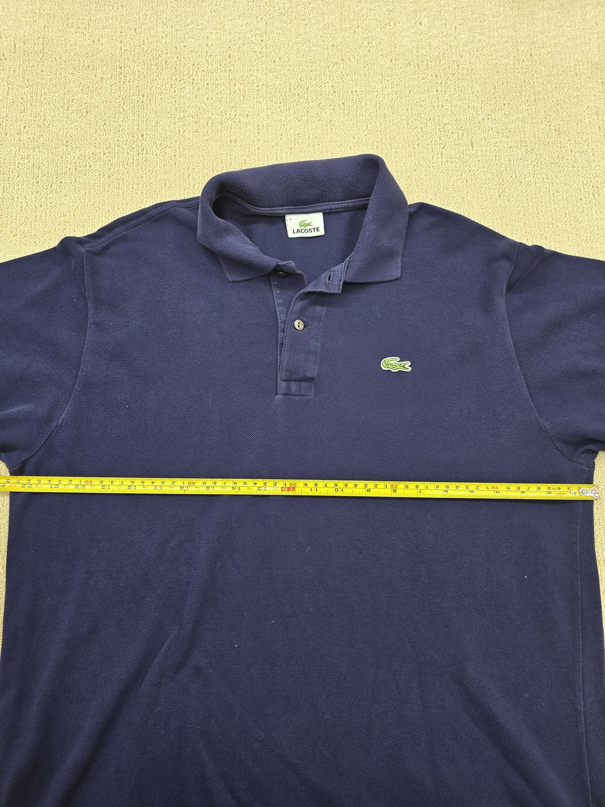 Lacoste L.12.12 L1312 Navy Long Sleeve Polo Sz 6 Cotton Pique NWT
