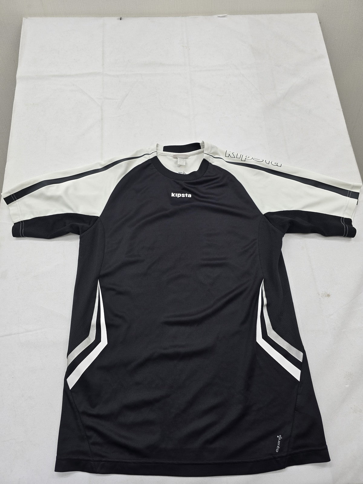 Kappa Men's Black White Sports Jersey M Short Sleeve Breathable