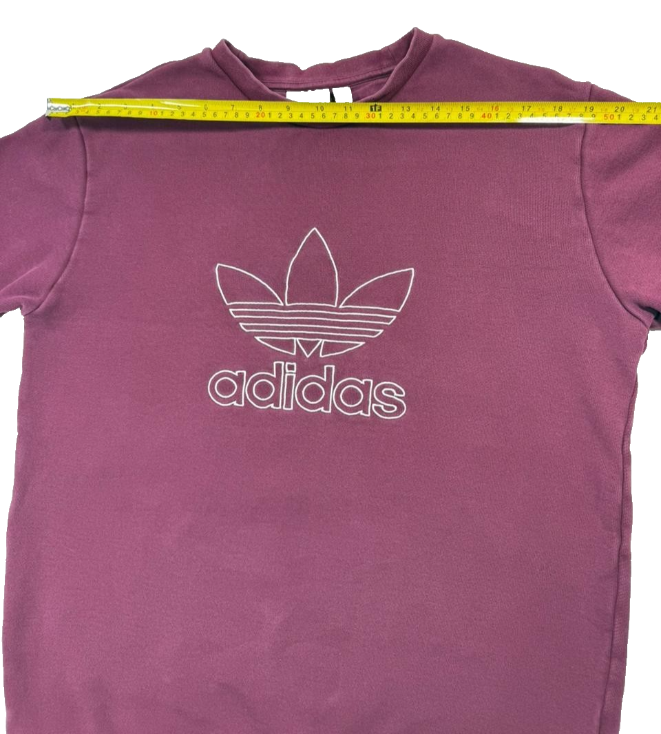 Adidas Trefoil Crew Sweatshirt In Maroon Color - M